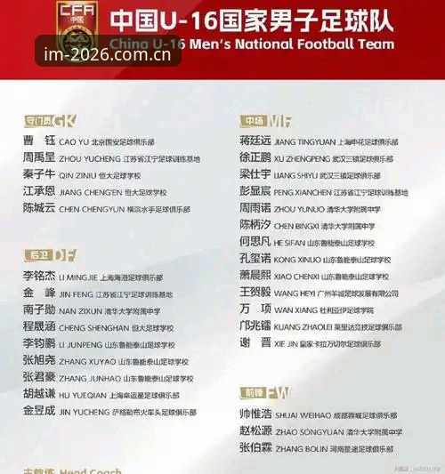 深度体验U17世界杯抽签：从IM电竞平台看国足青训新格局